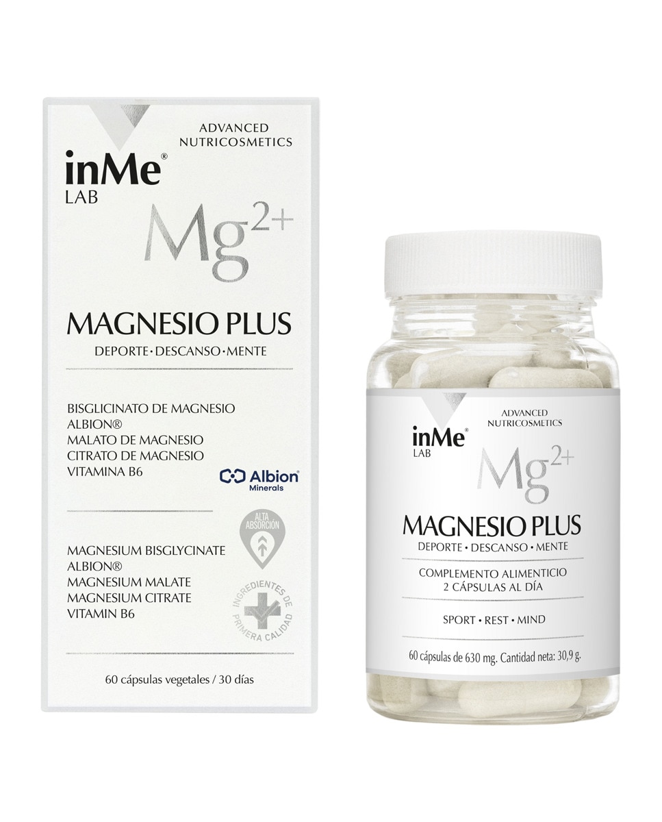 60 Cápsulas Complemento Alimenticio inMe Magnesio Plus Inme Lab 2