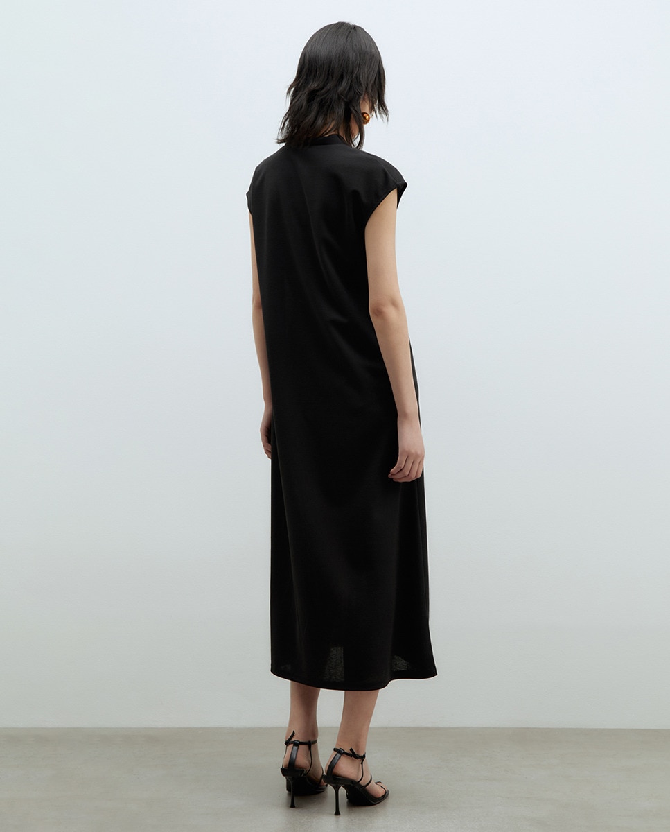 Vestido Básico Preto-5