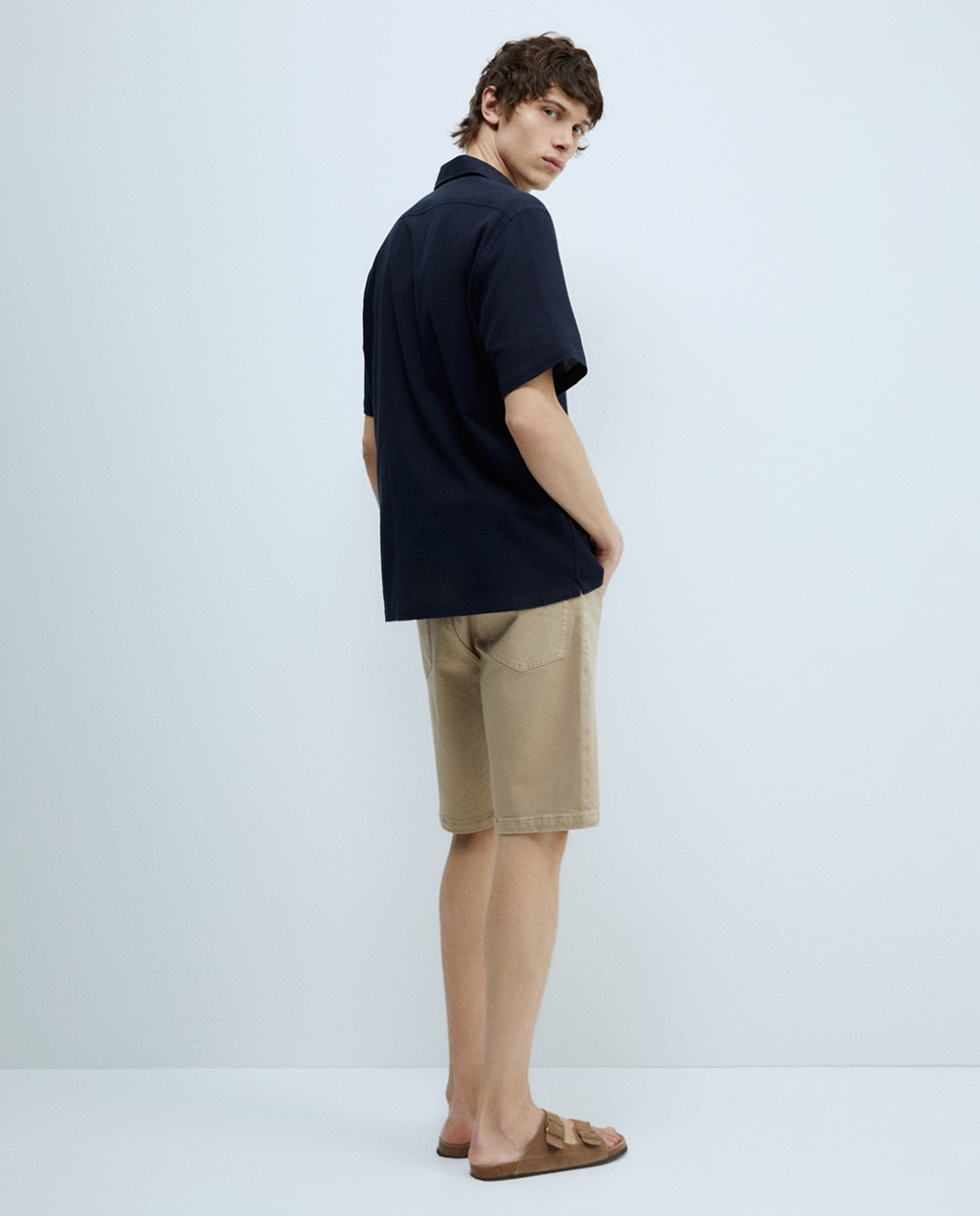Camisa Wrinkled Azul-marinho-5