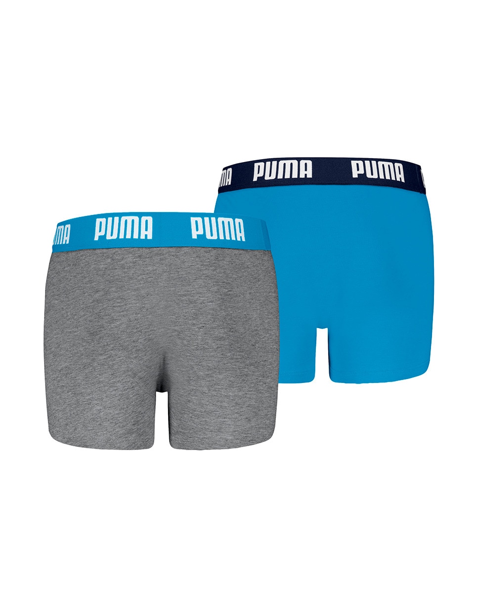 Bóxer infantil de PUMA - Tacto suave y cinturilla cómoda (pack de 2) - Gris Gris-2