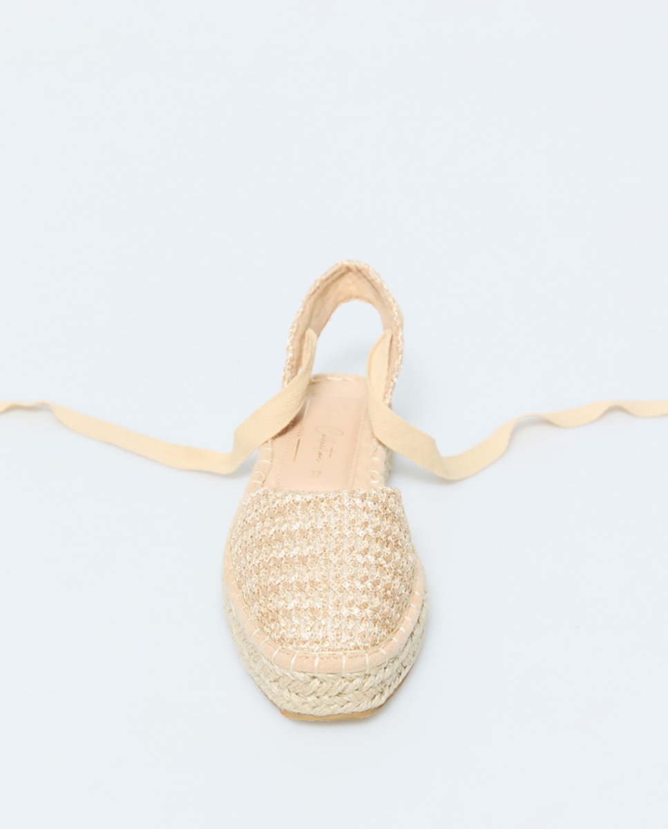 Alpercatas de Crochet Metalizadas Ouro-5