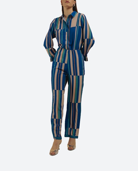 Pantalón recto con aberturas laterales de mujer — oferta en Primeriti