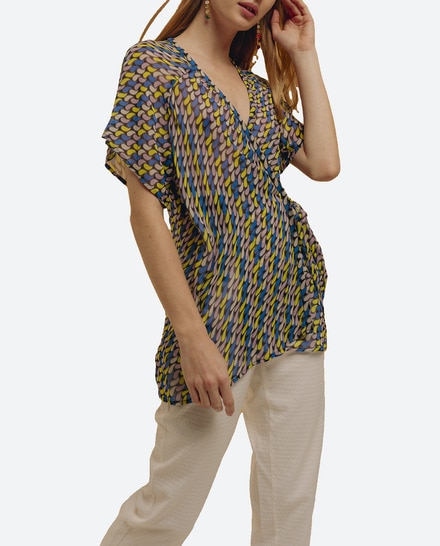 Blusa cruzada con forro separado de mujer — oferta en Primeriti
