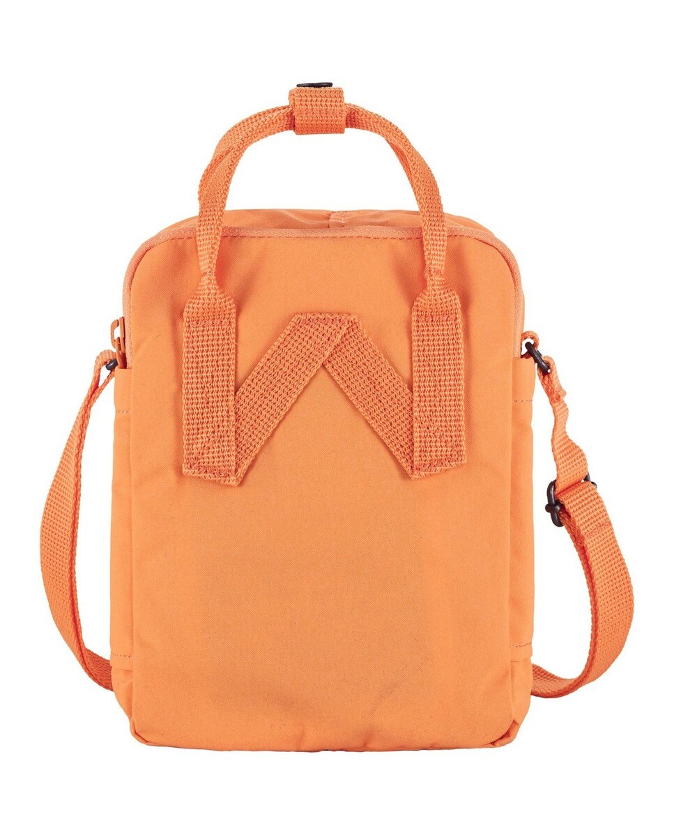 Mala a tiracolo mini unissexo Fjällräven Kanken Sling de vinil verde água Laranja-3