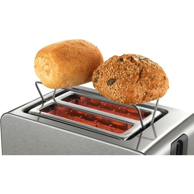 Torradeira Bosch Compacta Silicone line TAT7S25 de 1050 W com 2 Fendas Curtas - Inox Inox-3