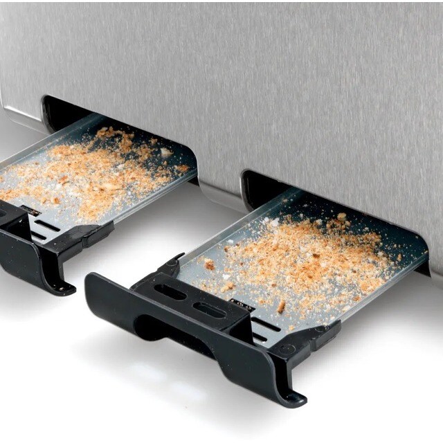 Torradeira Bosch Silicone line TAT7S45 com 4 Fendas Curtas - Inox e Cinzento Cinzento/Inox-4