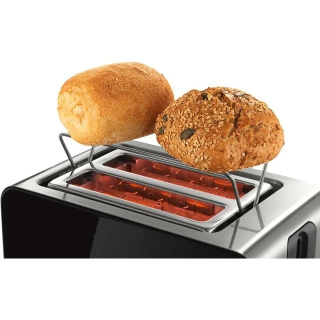Torradeira Bosch Compacta Sky TAT7203 de 1050 W com 2 Fendas Curtas - Preto e Inox Preto / Inox-3