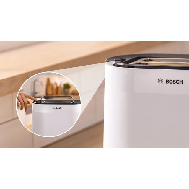 Torradeira Bosch Compacta MyMoment TAT2M121 de 950 W com 2 Fendas Curtas - Branco Branco-6