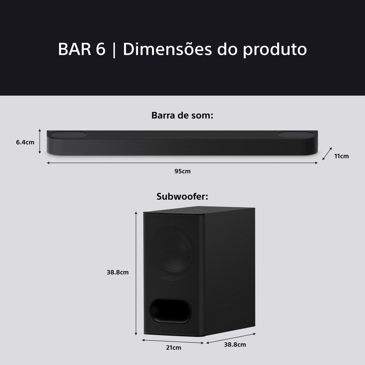 Barra de Som Sony BRAVIA Theatre Bar 6 Sony HT-B600 Preto-13