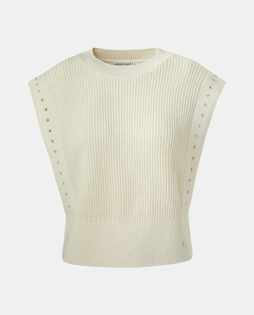 Chaleco de mujer lurex con tachas