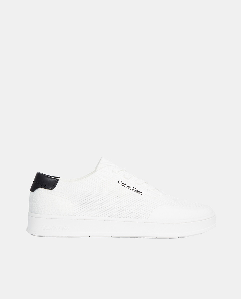 Sapatilhas de Malha Branco-1