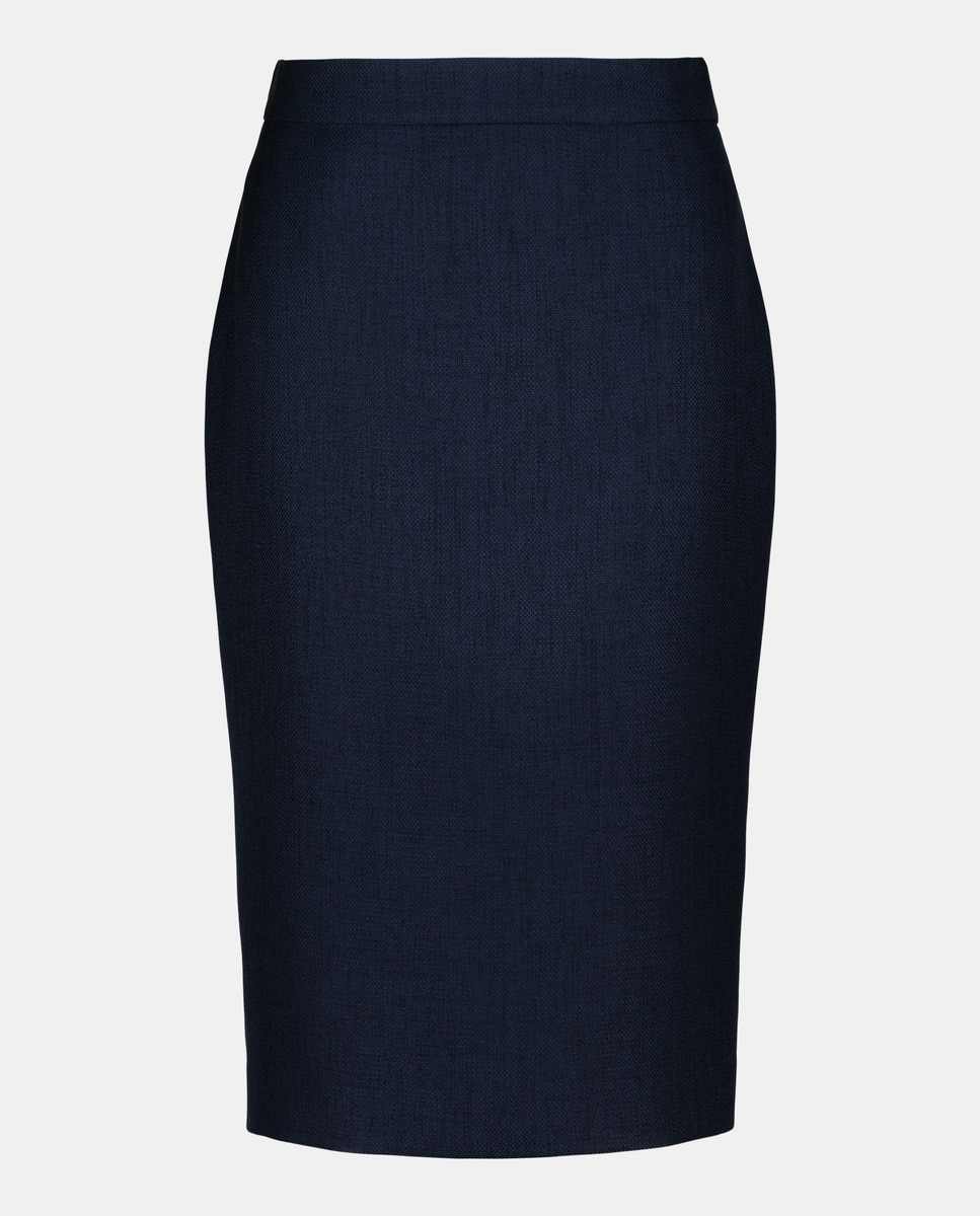 Saia com Textura Azul-marinho-4