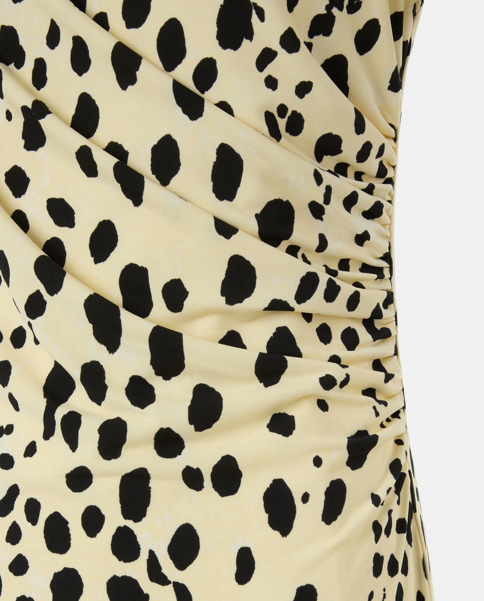 Vestido sem Mangas com Drapeado Branco-5
