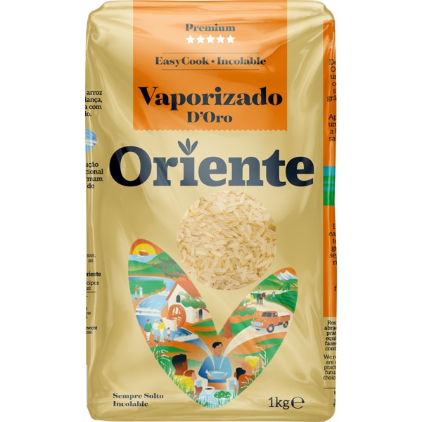 Arroz Vaporizado embalagem 1 kg