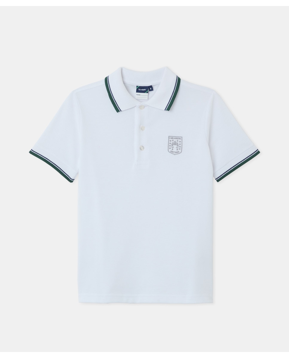 Polo manga corta de colegio - Kids El Corte Inglés - Blanco Blanco-1