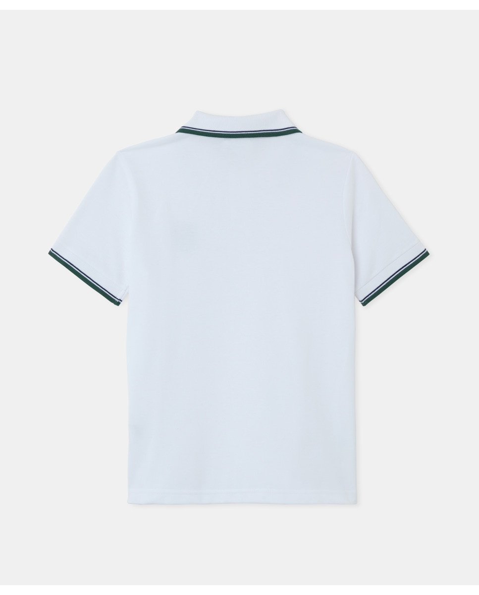Polo manga corta de colegio - Kids El Corte Inglés - Blanco Blanco-2