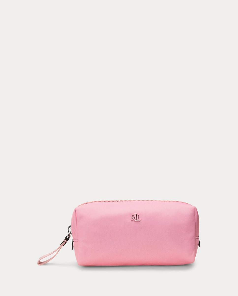 Estojo Pequeno de Nylon Rosa-1