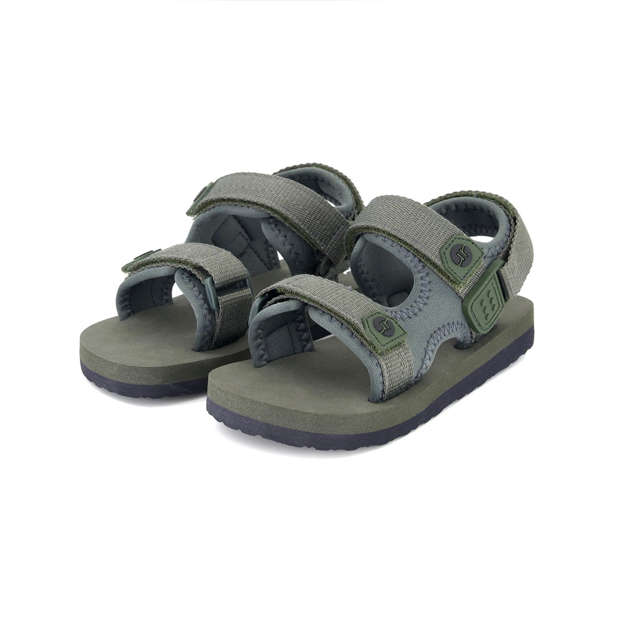 Sandalia Velcro Infantil 22-30 Kaki-6