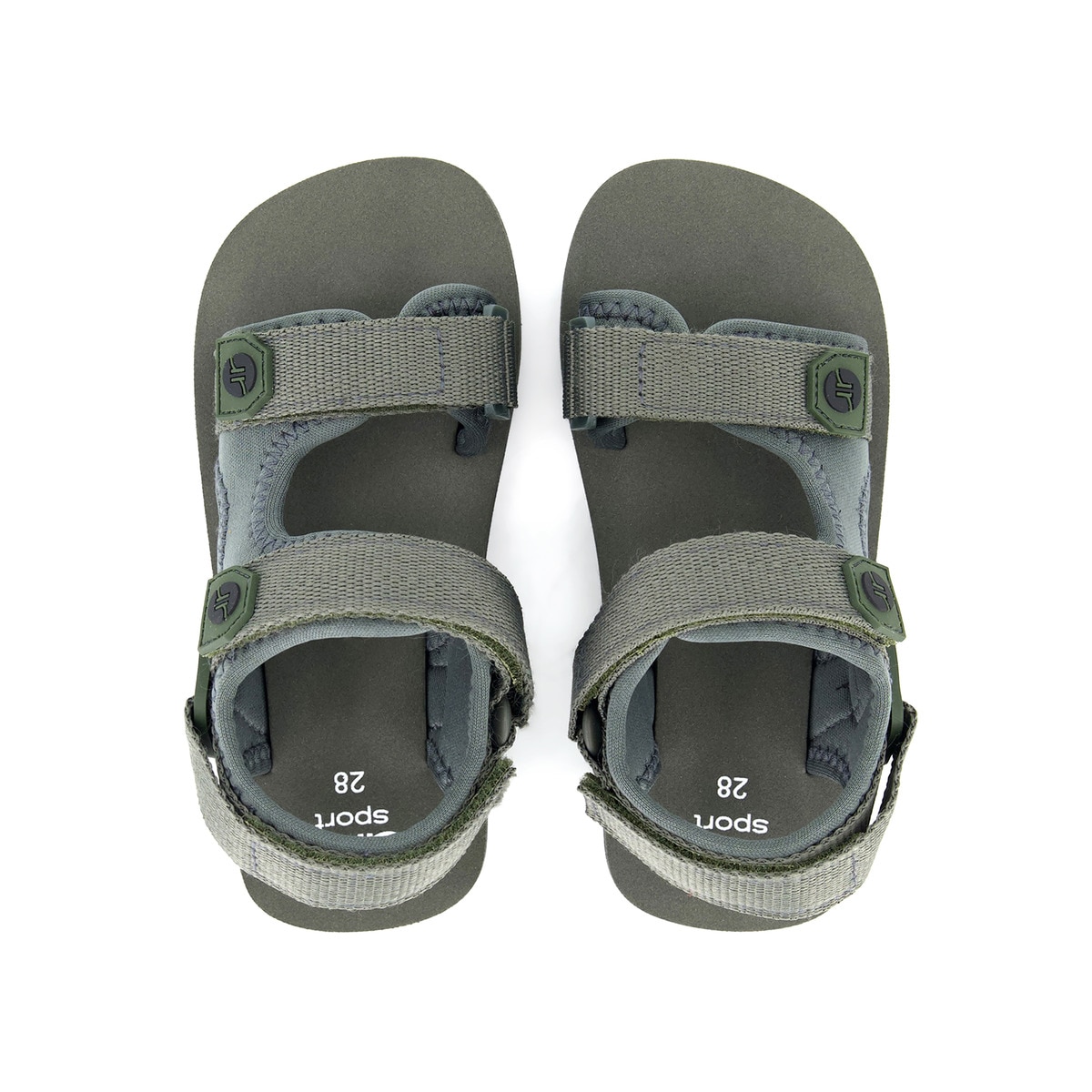 Sandalia Velcro Infantil 22-30 Kaki-4