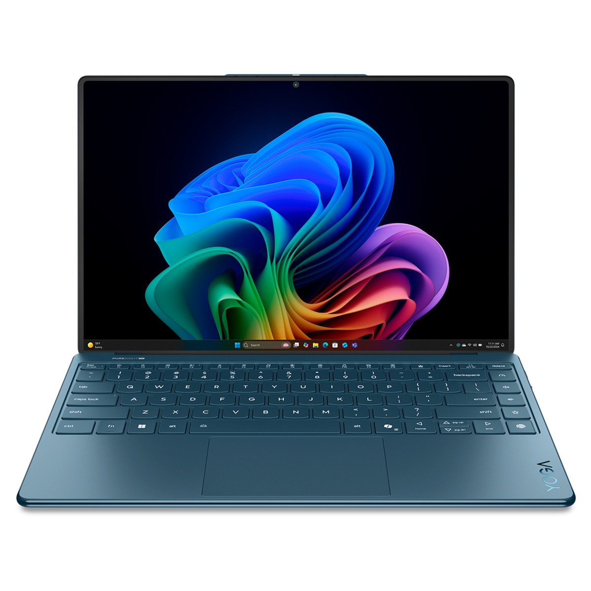 Portátil Lenovo Yoga Slim 9 14ILL10 Copilot+PC, Intel Core Ultra 7-258V, 32GB, 1TB SSD, 14", W11 Tidal Teal-1