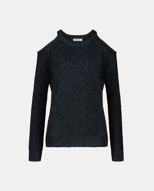 Imagem 0 de Camisola de Malha Básica Cut Out com Fio Metalizado