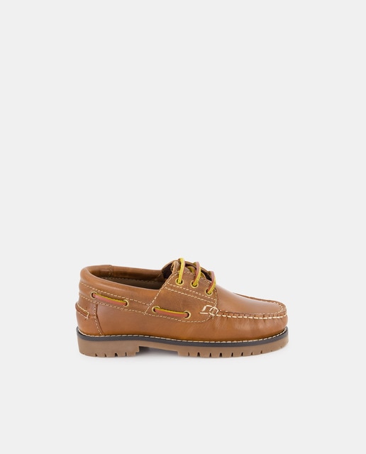 Imagen 0 de Náutico de piel con cordones de niño