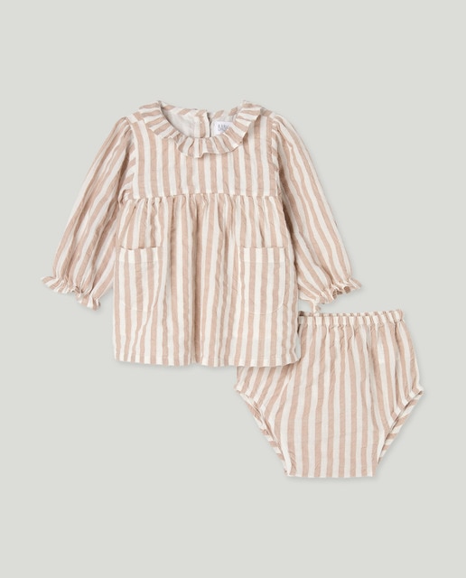 Imagen 0 de Vestido manga larga estampado de bebés