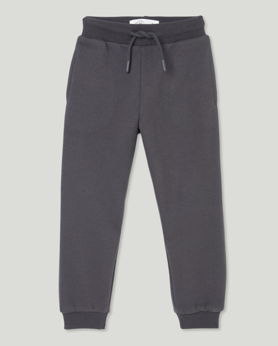 Pantalón de niño felpa Gris-1