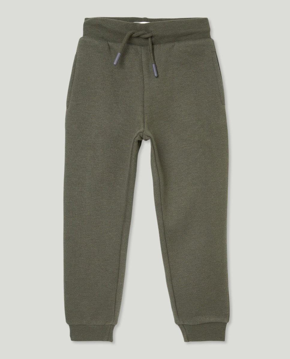 Pantalón de niño felpa Verde-1