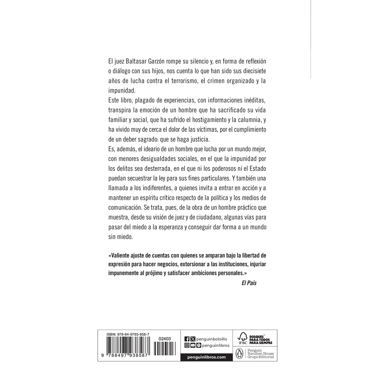 Un mundo sin miedo (Bolsillo) (Tapa blanda) 2