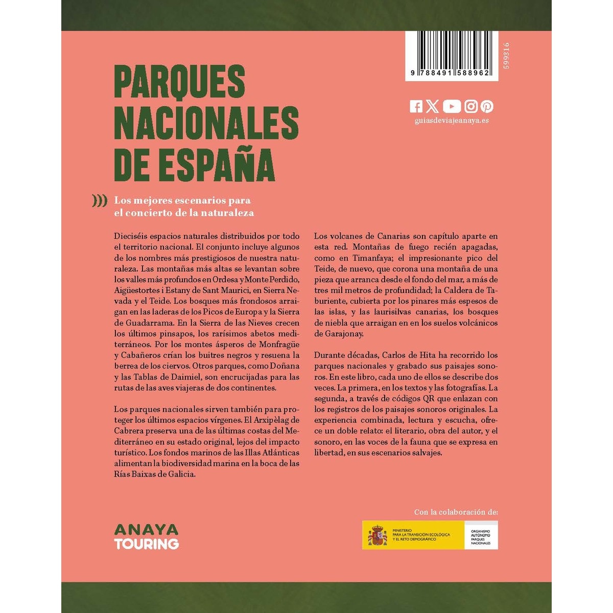 Parques Nacionales de España: Paisajes sonoros (Capa mole com abas) 2