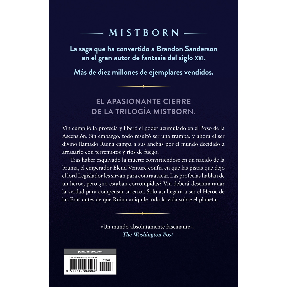 El Héroe de las Eras (Trilogía Original Mistborn 3) (Capa mole) 2