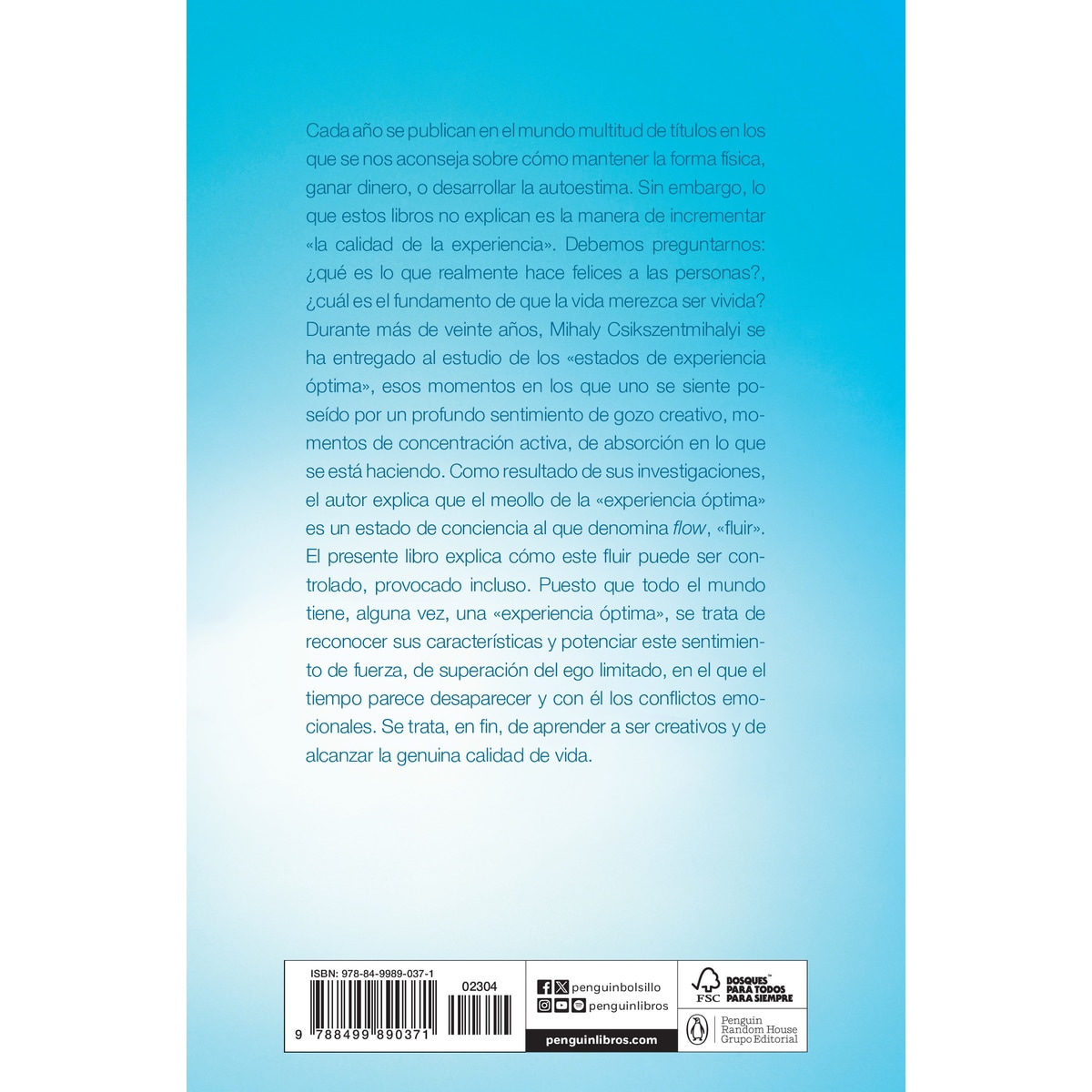 Fluir (Flow): Una psicología de la felicidad 2