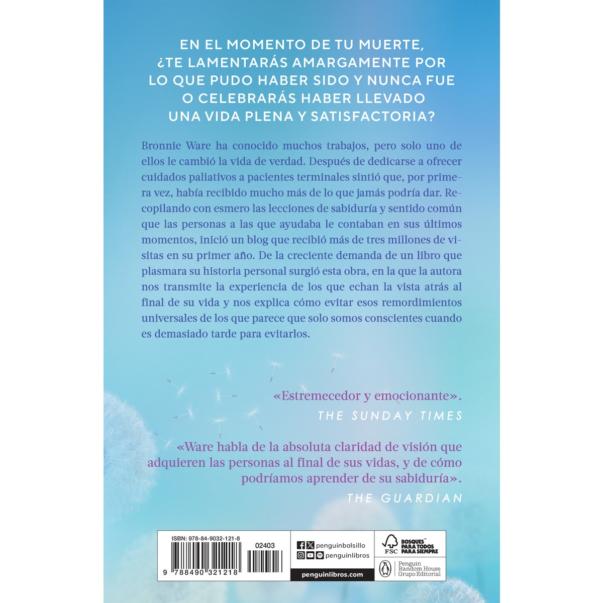 Los cinco mandamientos para tener una vida plena: ¿De qué no deberías arrepentirte nunca?  (Bolsillo) (Tapa blanda) 2