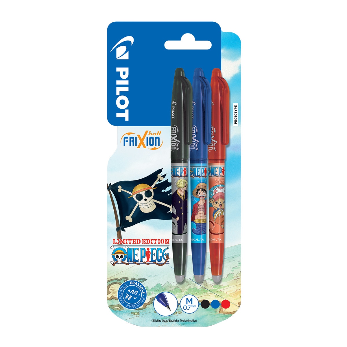 Esferográfica retráctil Apagável Frixion Ball Pilot azul, preto e vermelho + lapiseira Preto / Azul / Vermelho-1