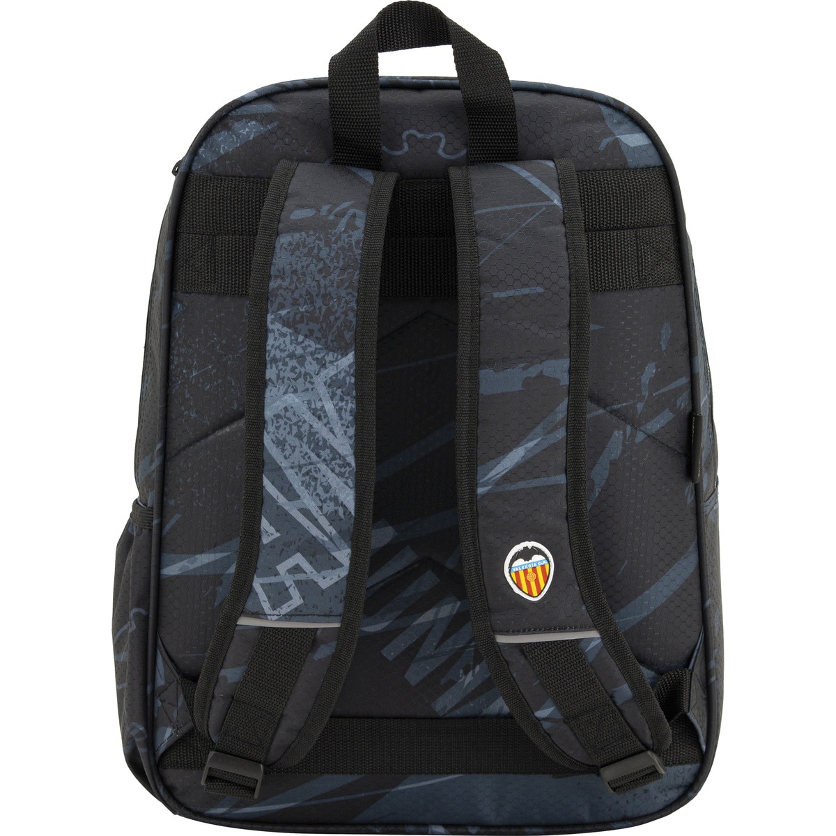 Mochila 39,50 com costas e base almofadadas 2025 Valencia CF preto e dourado Preto / Dourado-2