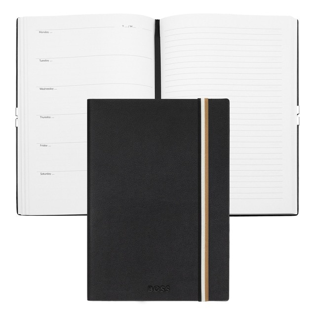 Imagem 0 de Agenda perpétua A5 Hugo Boss Iconic preto