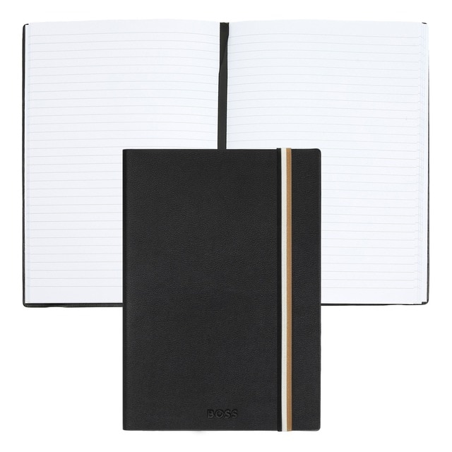 Imagem 0 de Caderno A5 Hugo Boss pautado Iconic preto