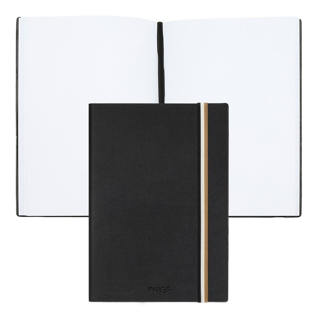 Imagem 0 de Caderno A5 Hugo Boss Iconic preto liso