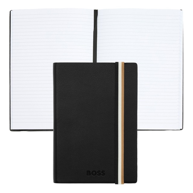 Imagem 0 de Caderno A6 Hugo Boss Iconic linhas preto