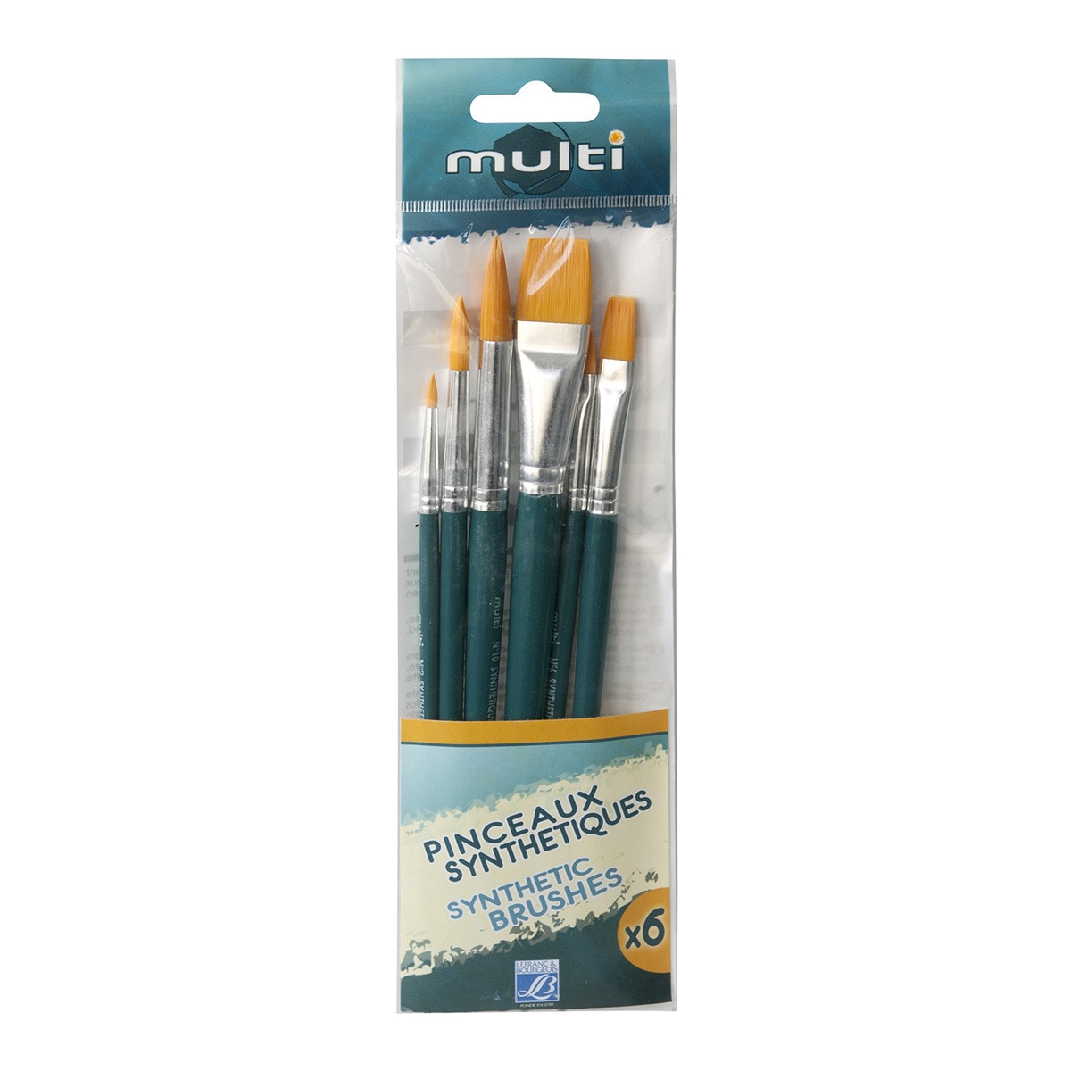 Set 6 Pincéis Sintéticos Multiusos Lefranc 1