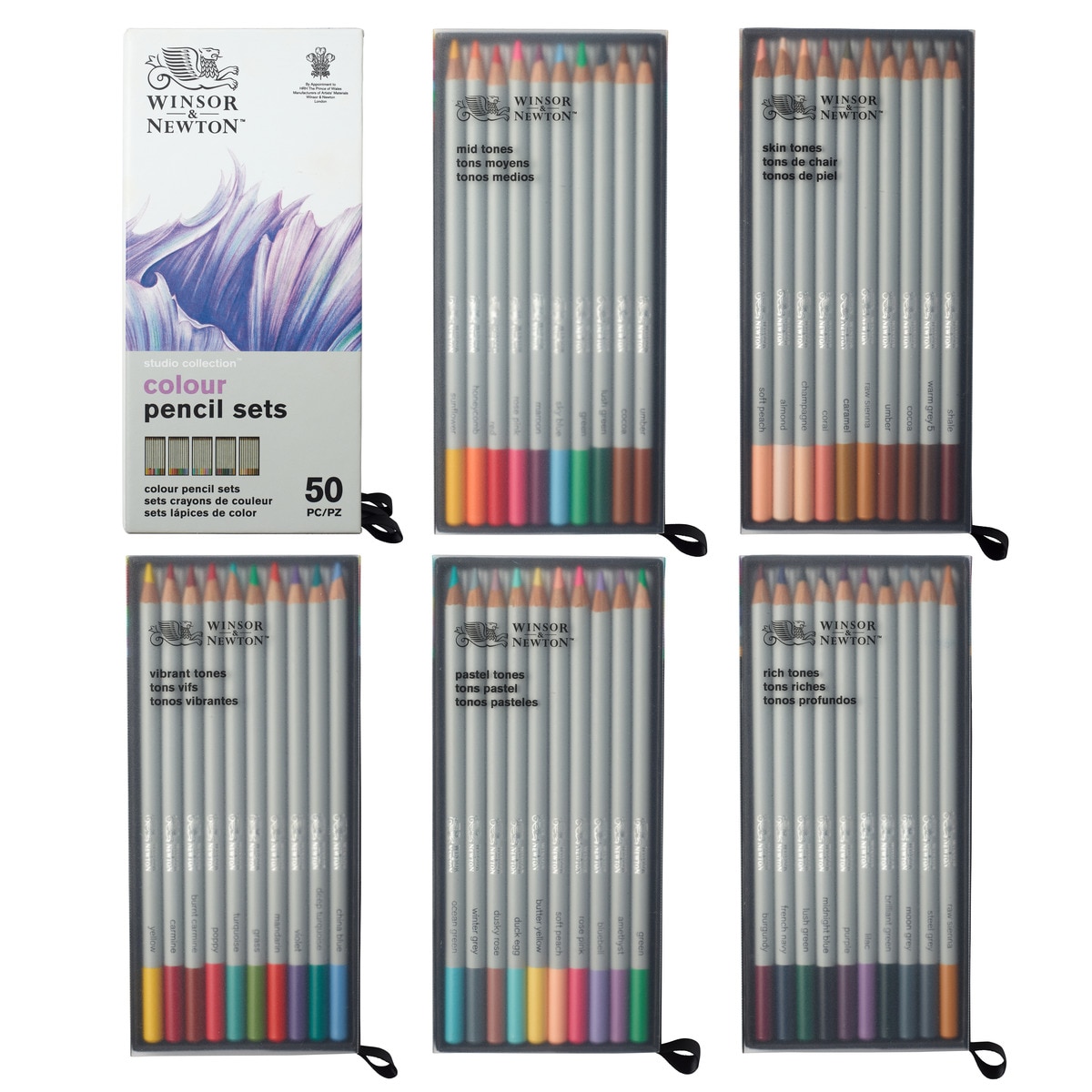 Set de lápis de cor sortidos Winsor&Newton 8