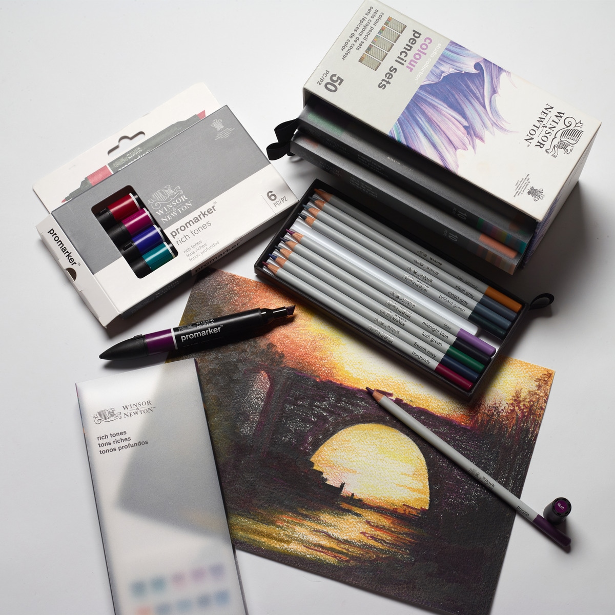 Set de lápis de cor sortidos Winsor&Newton 9