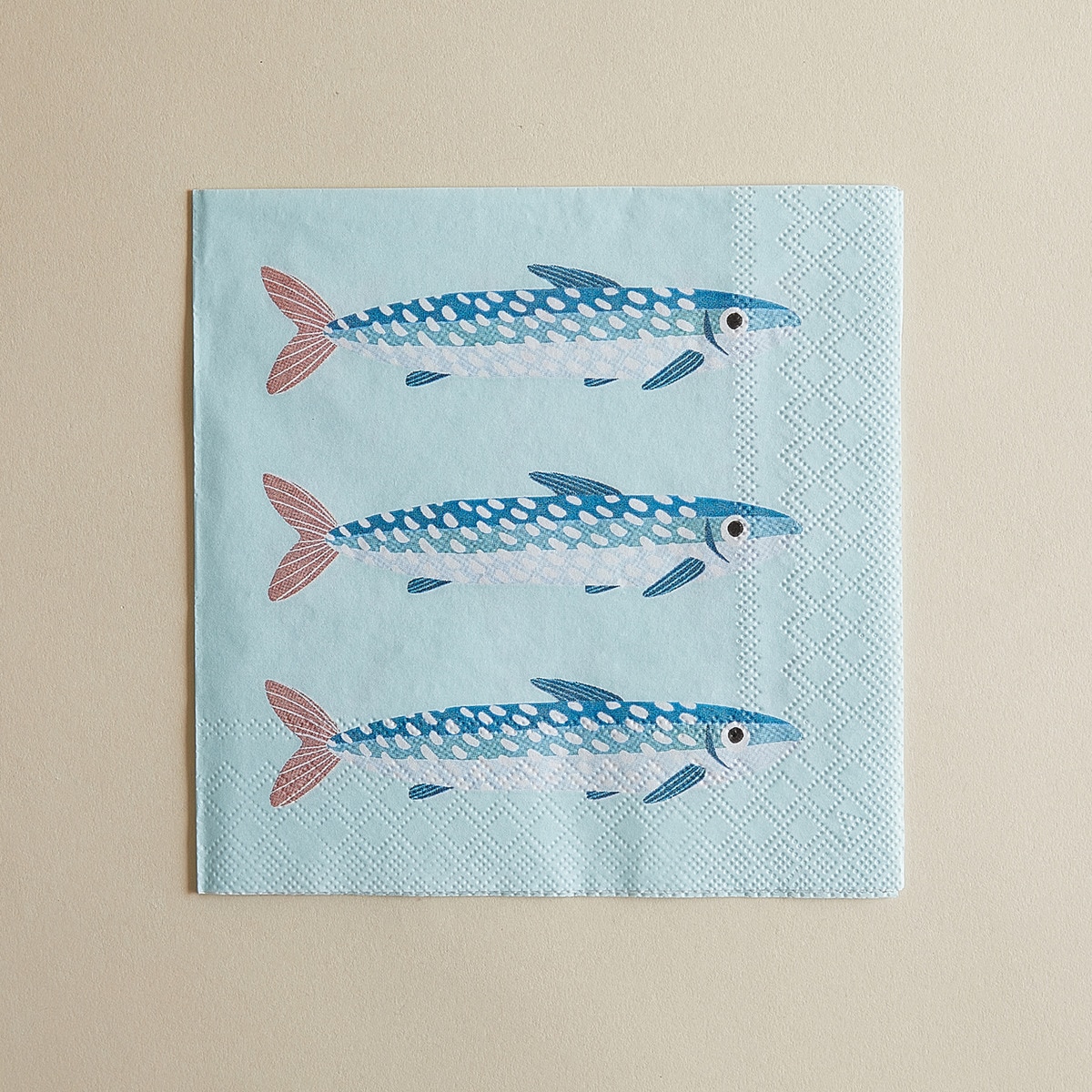 Pack de 20 Guardanapos de Papel Sardinhas Azul-1