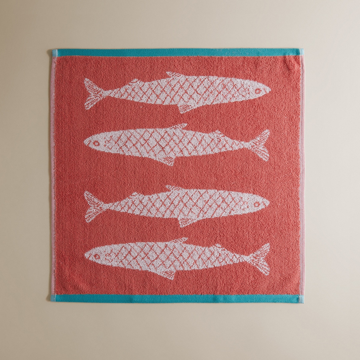 Set 2 paños rizo algodón Sardinas El Corte Inglés Multicolor-4