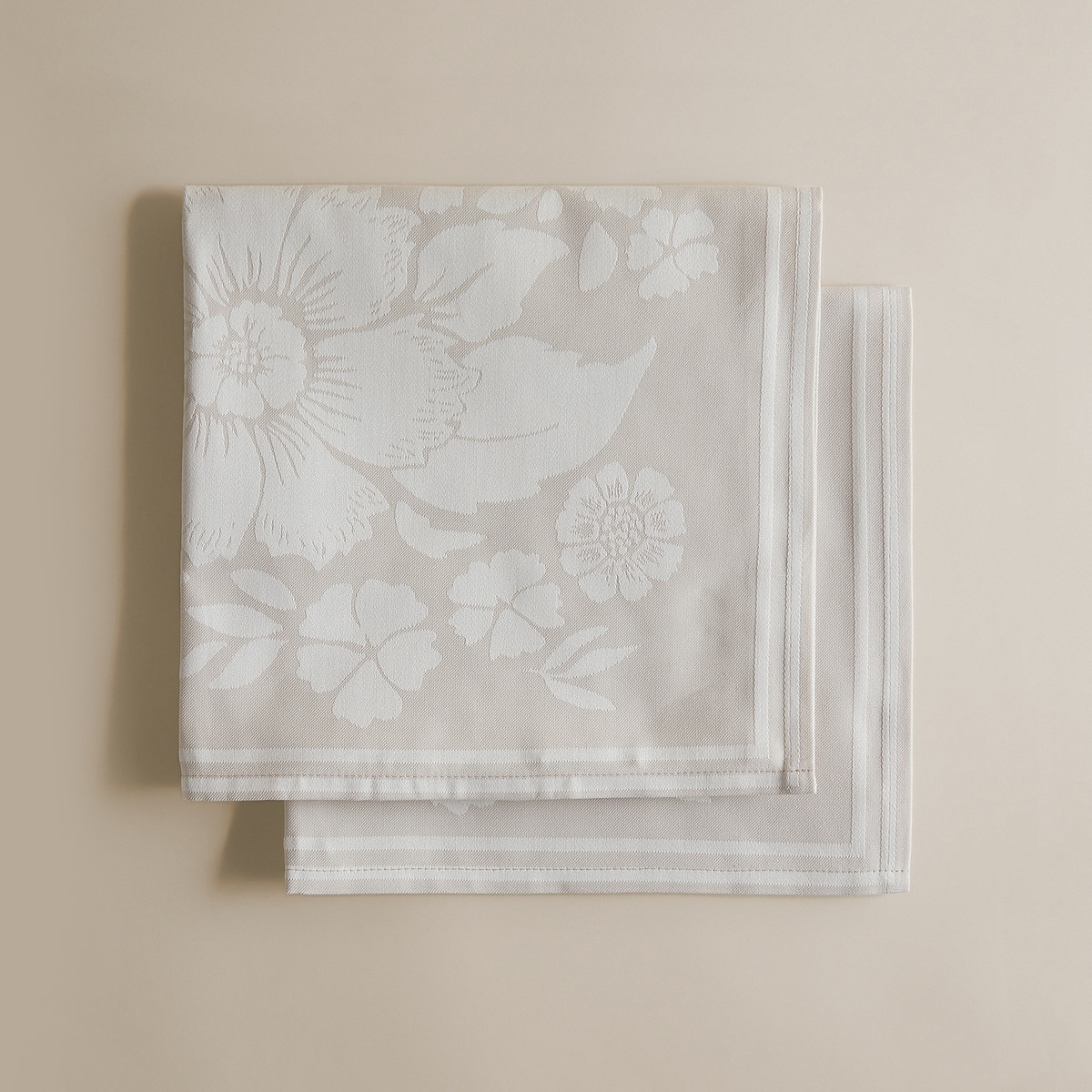 Conjunto de 2 Guardanapos de Algodão Zinnia Torrado-3
