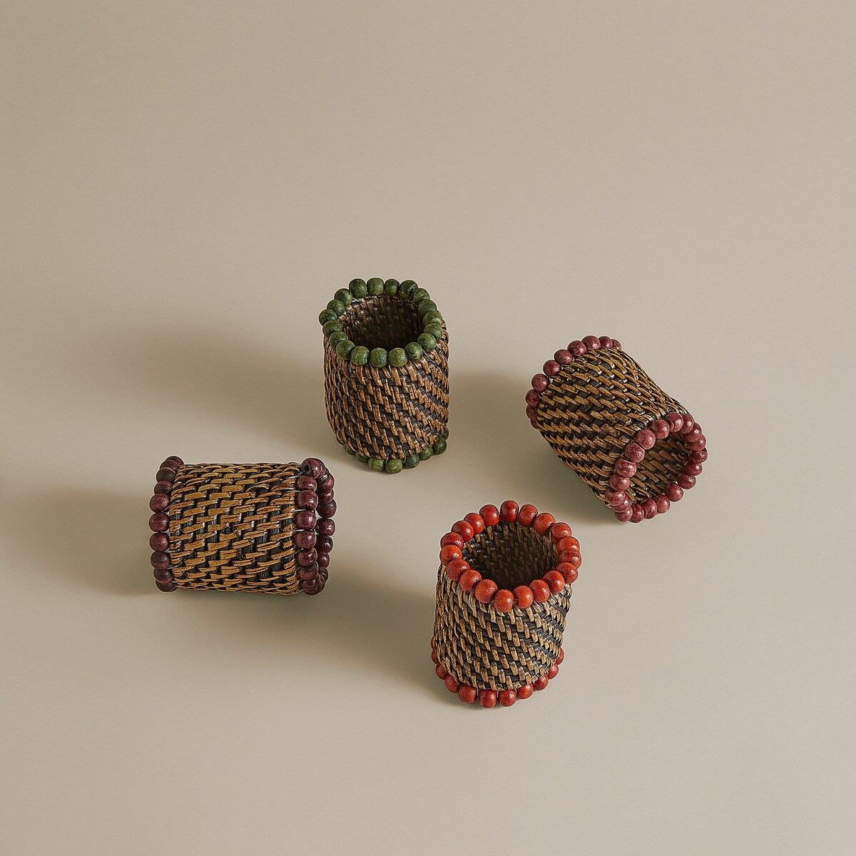Set de 4 Servilleteros Coral main image 0