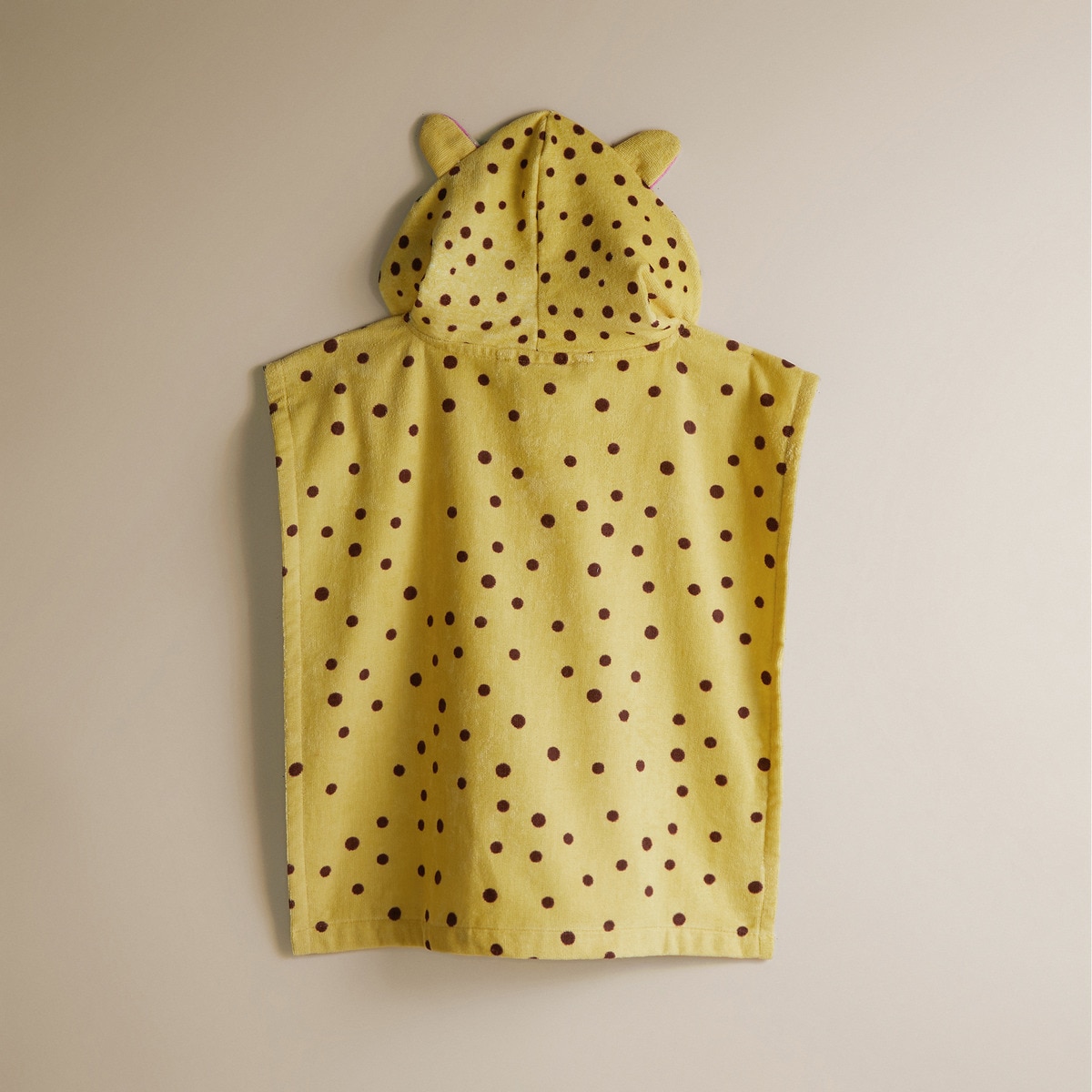 Poncho de playa infantil Leo Basics El Corte Inglés Mostaza-2