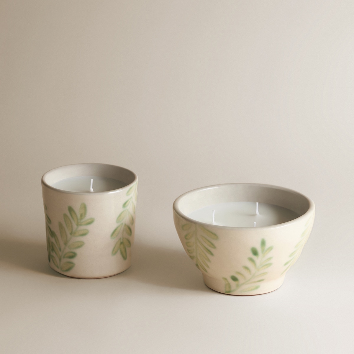 Vela Aromática em Tigela Folhas Verdes Citronela Verde-5