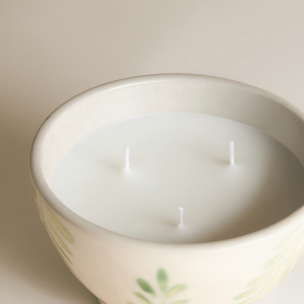 Vela Aromática em Tigela Folhas Verdes Citronela Verde-3